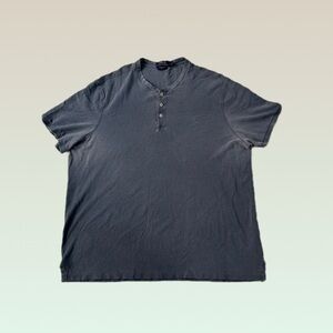 Polo Ralph Lauren Featherweight Mesh Henley Shirt Men’s XXL Blue Short Sleeve